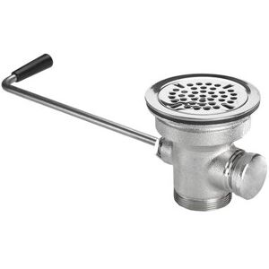 "Krowne 22-204 Twist Valve w/ 1 1/4"" Overflow Outlet, 3 1/2"" Sink Opening"