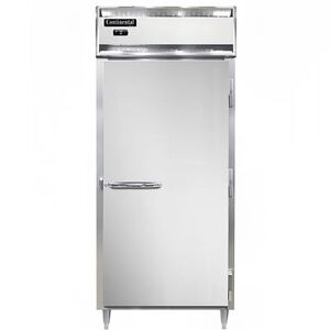"Continental D1FXN 36 1/4"" 1 Section Reach In Freezer, (1) Solid Door, 115v, Silver"