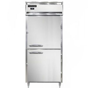 "Continental D1FXNSSHD Designer Line 36 1/4"" 1 Section Reach In Freezer, (2) Solid Doors, 115v, Silver"