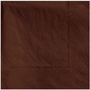 Hoffmaster 180354 1/4 Fold Beverage Napkins - 2 ply, Chocolate Brown