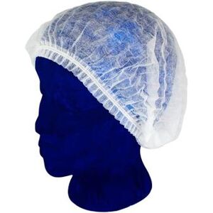 "Handgards 305111224 21"" Neatgards Bouffant Cap - Non Woven, White, Non-woven Material"