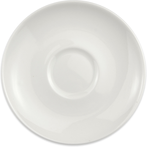 "Homer Laughlin HL20156800 6 1/2"" Round Alexa Saucer - China, Ameriwhite"