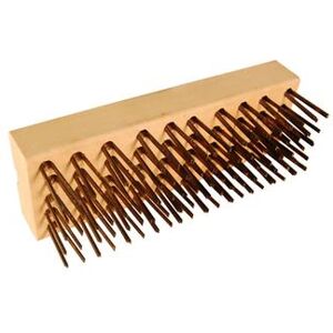 Prince Castle CM-1 Medium Replacement Char Brush/Head w/ Metal Bristles, Wood Head