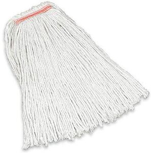 "Rubbermaid FGF11600WH00 16 oz Premium Mop Head - 1"" Headband, 4 Ply Cotton, White, Cut End, 16 Ounce"