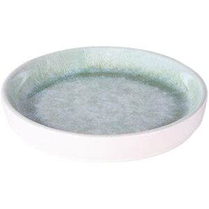 "Elite Global Solutions B190053-SM 5 1/4"" Round Melamine Monet Plate - Sea Moss, 6/Case, Blue"