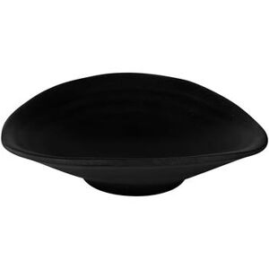 "Elite Global Solutions JW6003-B 4 1/4"" x 3 7/8"" Oval Melamine Plate - Black, Zen"