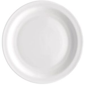 "Steelite 49205Q965 9 1/4"" Round Careware Sicura Plate - Glass, White"