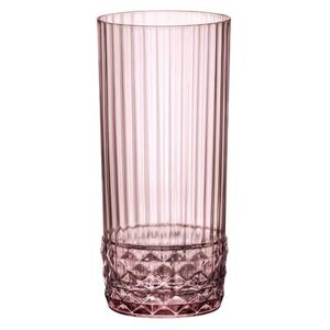 Steelite 49213Q946 16 1/2 oz America 20s Cooler Glass, Lilac Rose, Pink