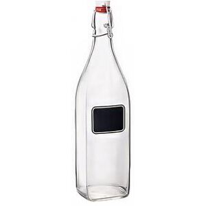 Steelite 4953Q816 Swing Top Bottles 8 1/2 oz Chalkboard Swing Top Bottle - Glass, Clear