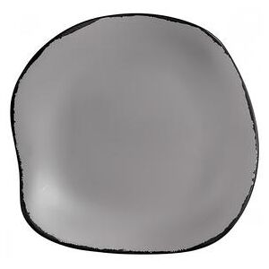 "Steelite 7206DD026 7 1/4"" Round Melamine Plate, Marisol Rustic Driftwood, Gray"