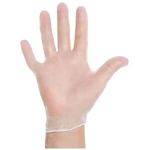 Strong 4005 Vinyl Exam Glove w/ Beaded Cuff - Powder Free, Clear, X-Large, Extra-Large, Single Use