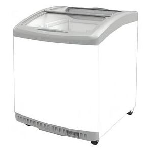 "Excellence Industries MC-2HC 24 5/8"" Mobile Ice Cream Freezer w/ 2 Basket Capacity - White, 115v"