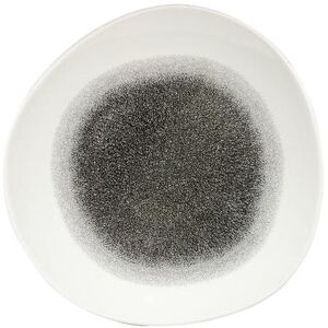 "Churchill RKBQOG111 11 1/4"" Round Raku Plate - Ceramic, Quartz Black"