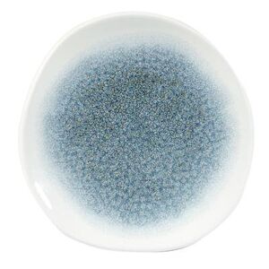 "Churchill RKTBOG71 7 1/4"" Round Raku Plate - Ceramic, Topaz Blue"