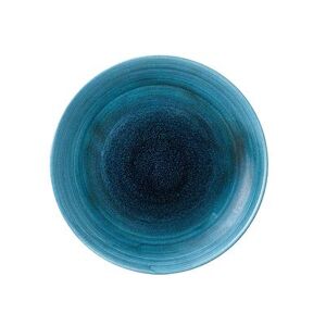 "Churchill SALGEV111 11 1/4"" Round Aqueous Plate - Ceramic, Lagoon, Blue"