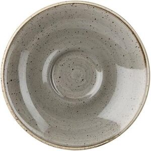 "Churchill SPGSESS1 4 1/2"" Round Stonecast Saucer - Ceramic, Peppercorn Gray"