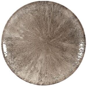 "Churchill STZBEV111 11 1/4"" Round Studio Prints Plate - Ceramic, Zircon Brown"