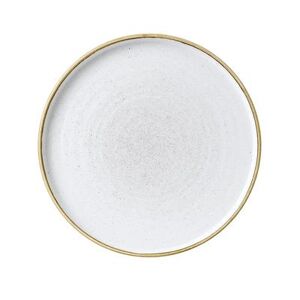 "Churchill SWHSWP211 8 1/4"" Round Stonecast Chef's Plate - Ceramic, Barley White"