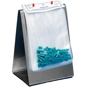 "LK Packaging P15F0608 Tear-Off Packaging Bags on Chipboard Header - 6""W x 8""L, Polyethylene, Clear"