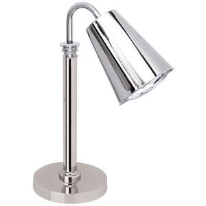 Eastern Tabletop 9681 4 Star 1 Bulb Heat Lamp w/ Flexible Arm - Stainless Steel, 120v, Silver