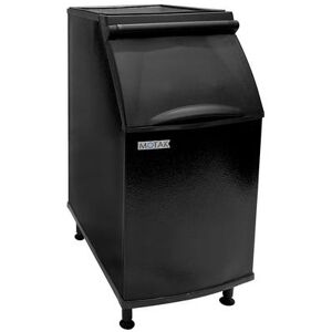 "MoTak PKB0425 22"" Ice Bin - 386 lbs, Stay-Open Door, Black"