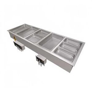 Hatco HWBI-4DA Drop-In Hot Food Well w/ (4) Full Size Pan Capacity, 240v/3ph, Stainless Steel