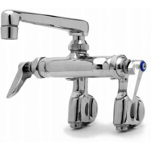 "T&S B-0243 Splash Mount Faucet - 6"" Spout, Adjustable Centers"