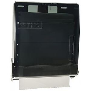 Winco TD-300 Surface Mount Paper Towel Dispenser for M Fold & C Fold - Plastic, Black