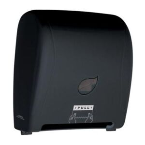 Winco TDAC-8K Wall Mount Touchless Roll Paper Towel Dispenser - Plastic, Black