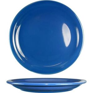 "ITI CAN-7-LB 7 1/4"" Round Cancun Plate - Ceramic, Light Blue"