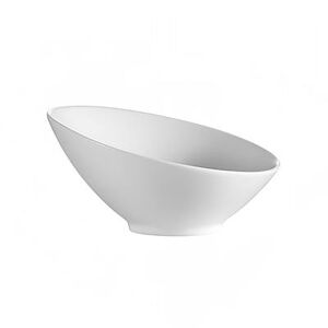 CAC SHERB9 26 oz Round Sheer Salad Bowl - Porcelain, Bone White