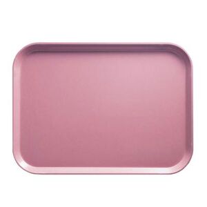 "Cambro 1318409 Fiberglass Camtray Cafeteria Tray - 17 3/4""L x 12 3/5"" W, Blush, Blush Pink"