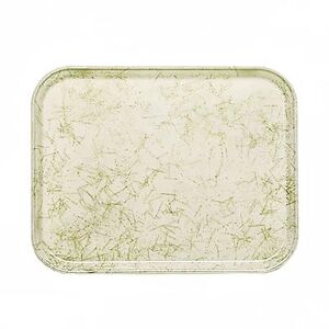 "Cambro 1318526 Fiberglass Camtray Cafeteria Tray - 17 3/4""L x 12 3/5"" W, Galaxy Antique Parchment Gold, Rectangular, Beige"