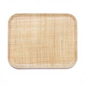 "Cambro 16225204 Fiberglass Camtray Cafeteria Tray - 22 1/2""L x 16 1/2""W, Rattan, Brown"