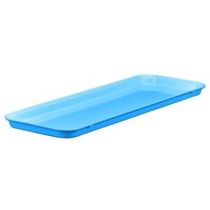 "Cambro 826MT142 Rectangular Market Display Tray - 8 1/4"" x 25 1/2"" x 3/4"", Blue, Fiberglass"