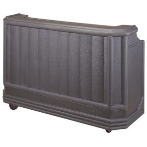 "Cambro BAR730DX191 72 3/4"" Portable Bar - Cold Plate, 80 lb Ice Sink, Granite Gray"