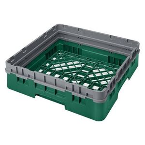 "Cambro BR414119 Camrack Base Rack with Extender - 1 Compartment, 4""H, Sherwood Green, Full Size, Open Base Rack"