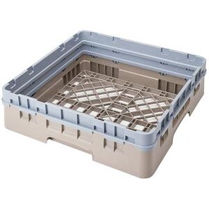 "Cambro BR414184 Camrack Base Rack with Extender - 1 Compartment, 4""H, Beige, 4-1/4"" Inside Stack Height"