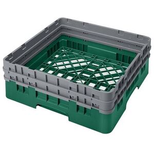 "Cambro BR578119 Camrack Base Rack - (2)Extenders, 1 Compartment, 7 1/4""H, Sherwood Green, 2 Extenders"