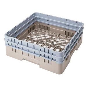 "Cambro BR578184 Camrack Base Rack - (2)Extenders, 1 Compartment, 7 1/4""H, Beige, 2 Extenders, Full Size"