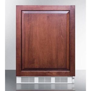 "Summit FF61WBIIFADA 24""W Undercounter Refrigerator w/ (1) Section & (1) Solid Door - Panel Ready, 115v, White"