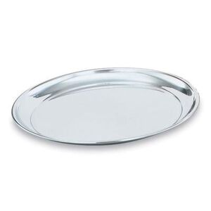 "Vollrath 47214 13 7/8"" Round Serving Tray - Stainless, Stainless Steel"