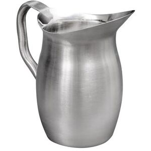 Vollrath 82020 68 oz Stainless Steel Pitcher w/ Satin Finish, 2 1/8 Quart, Silver