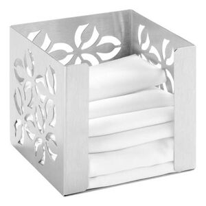 "Rosseto SM262 5 1/4"" Square Napkin Holder, Stainless, Silver"