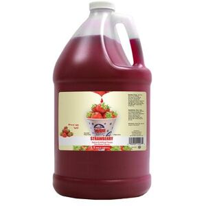 Gold Medal 1227 Strawberry Snow Cone Syrup, Ready-To-Use, (4) 1 gal Jugs