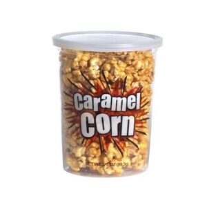 Gold Medal 2135 5 oz Small Disposable Caramel Corn Container w/ Lids, 5 Ounce, Clear