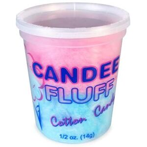 Gold Medal 3049 1/2 oz Pre Packaged Candee Fluff Cotton Candy, Pink/Blue, Multi-Colored