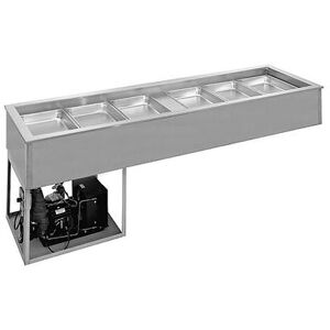 "Randell RCP-2 30 1/4"" Drop In Refrigerator w/ (2) Pan Capacity - Cold Wall Cooled, 115v, Refrigerated, Stainless Steel"