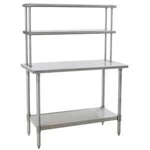 Eagle Group 411548 48"" Table-Mount Double Overshelf, Stainless, Stainless Steel"