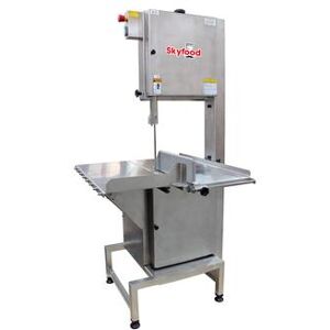 "Skyfood SI-315HDE-1 Floor Model Meat & Bone Saw w/ 124"" Blade - Stainless Steel, 230/1v"